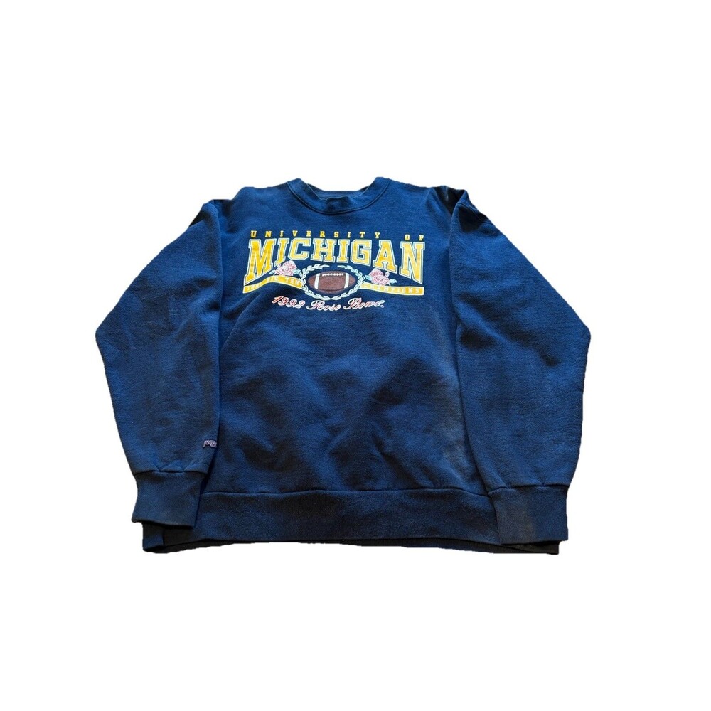 VTG 1992 Rose Bowl Michigan Crewneck Mens 2XL Jansport (slight Discoloration)